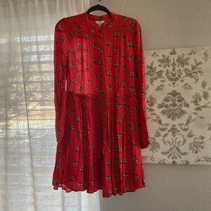 Lucky Brand Red Long Sleeve Dress